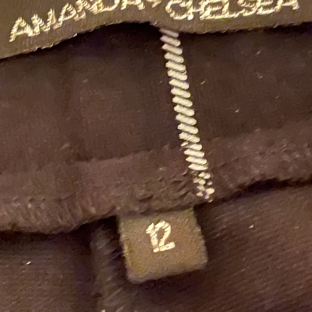 Black White Tan Checkered Women’s Pants - Picture 3 of 4